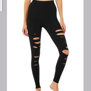 Alo High-Waist Ripped Warrior Legging